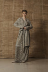 Mutedance 25 Spring/Summer Silk Checkered Shirt MD-MD25SS135-GREY